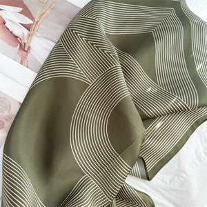 MaraSilk Pure Mulberry Silk Scarf - Square Crepe Satin MS853
