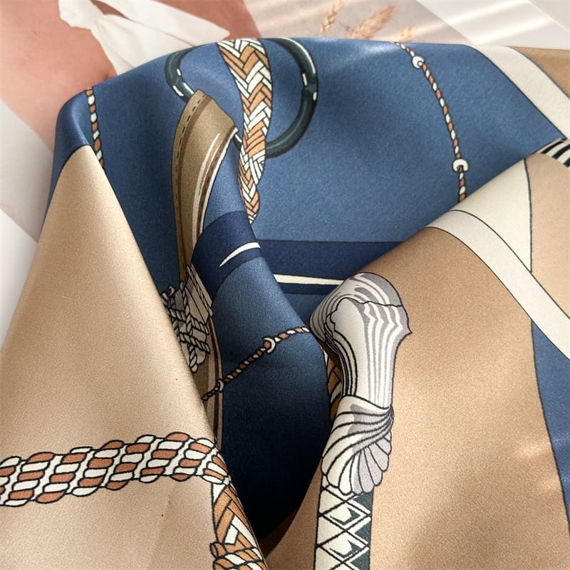 MaraSilk Pure Mulberry Silk Scarf - Square Crepe Satin MS855