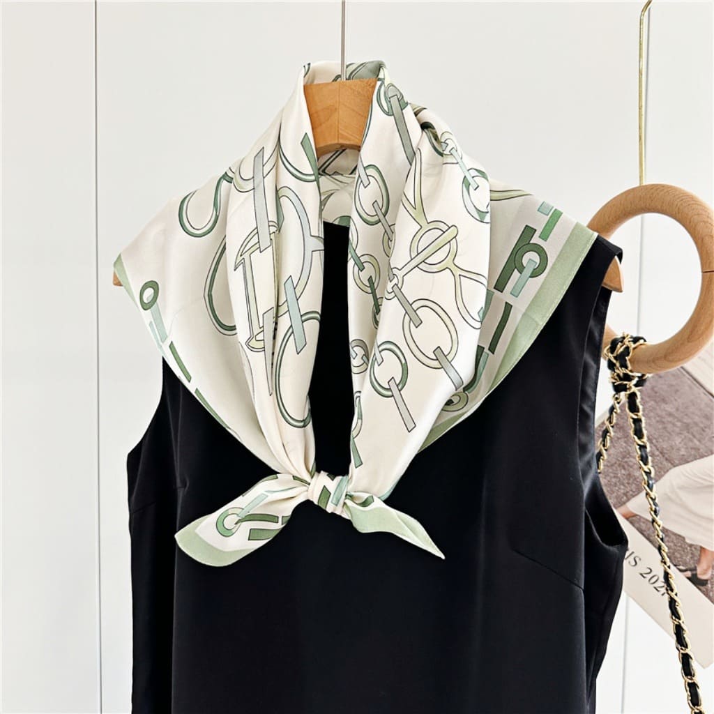 MaraSilk Pure Mulberry Silk Scarf - Square Crepe Satin MS86