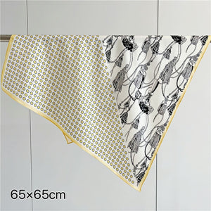 MaraSilk Pure Mulberry Silk Scarf - Square Crepe Satin MS88