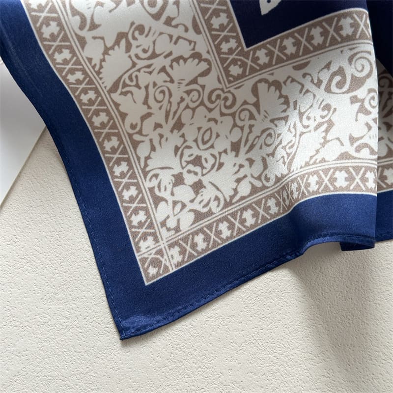 MaraSilk Pure Mulberry Silk Scarf - Square Crepe Satin MS881