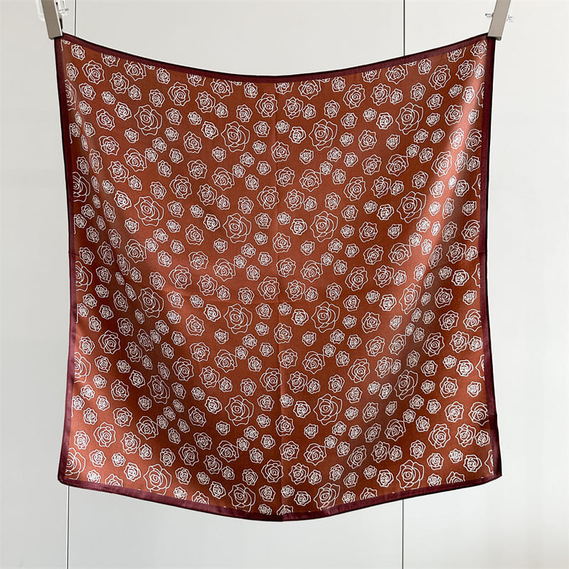 MaraSilk Pure Mulberry Silk Scarf - Square Crepe Satin MS881 25" x 25" MS88103