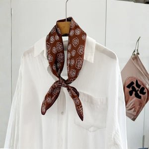 MaraSilk Pure Mulberry Silk Scarf - Square Crepe Satin MS881