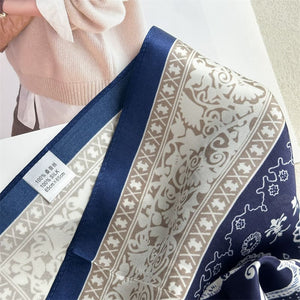 MaraSilk Pure Mulberry Silk Scarf - Square Crepe Satin MS881