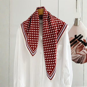 MaraSilk Pure Mulberry Silk Scarf - Square Crepe Satin MS881