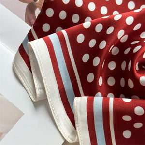 MaraSilk Pure Mulberry Silk Scarf - Square Crepe Satin MS881