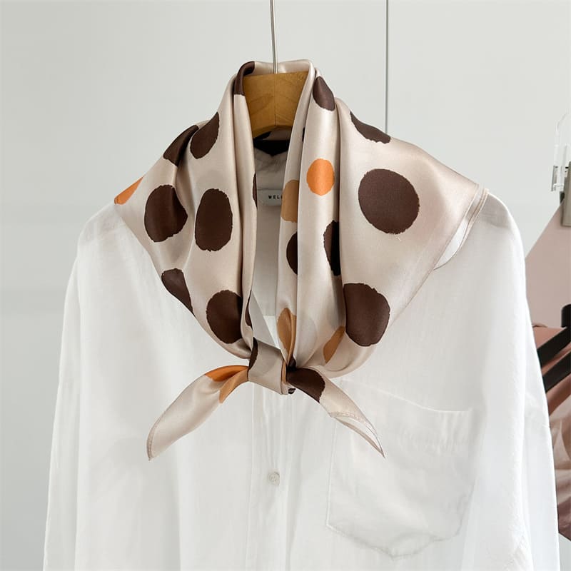 MaraSilk Pure Mulberry Silk Scarf - Square Crepe Satin MS881