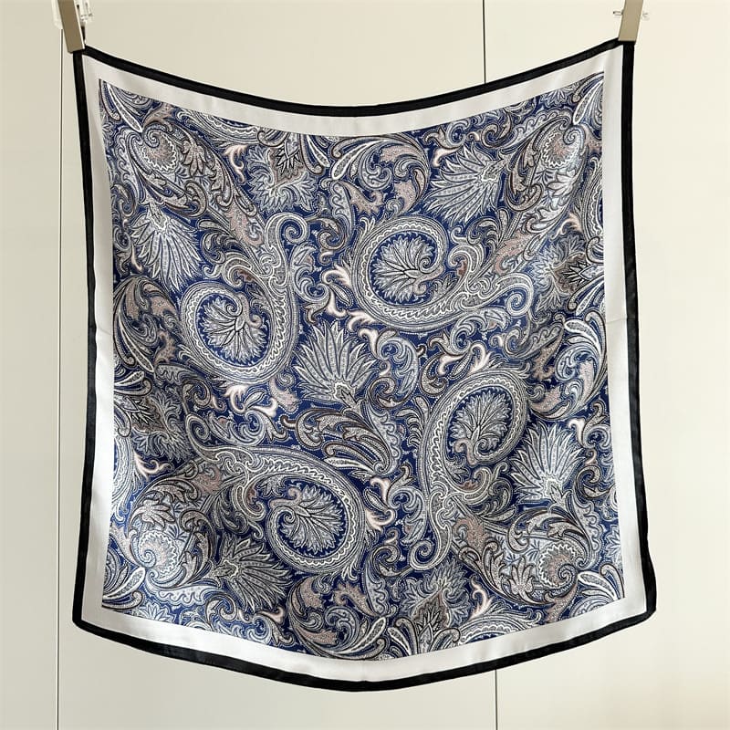 MaraSilk Pure Mulberry Silk Scarf - Square Crepe Satin MS881 25" x 25" MS88102
