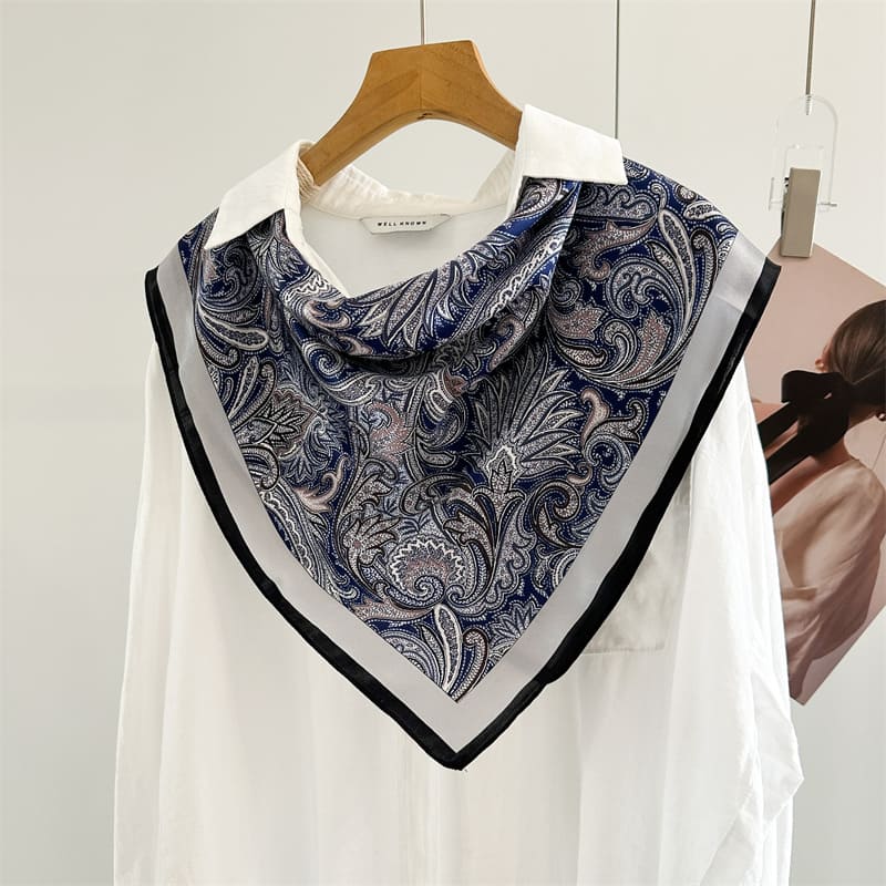 MaraSilk Pure Mulberry Silk Scarf - Square Crepe Satin MS881