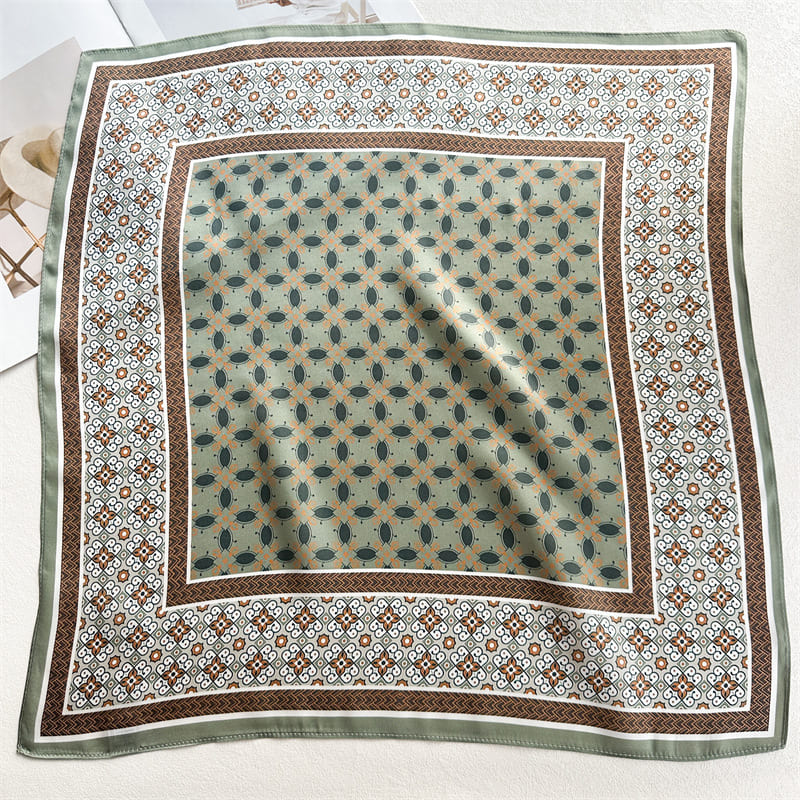 MaraSilk Pure Mulberry Silk Scarf - Square Crepe Satin MS887