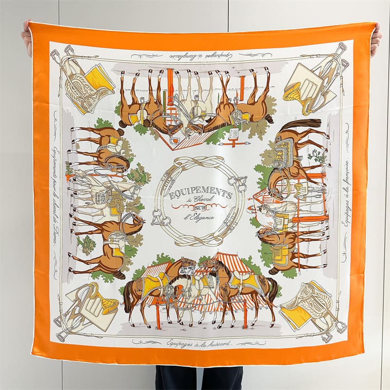 MaraSilk Pure Mulberry Silk Scarf - Square Crepe Satin MS889 41" x 41" MS88901