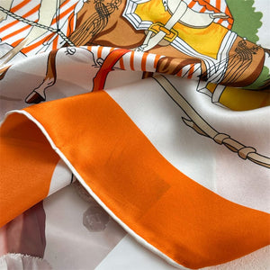 MaraSilk Pure Mulberry Silk Scarf - Square Crepe Satin MS889