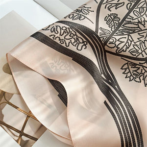 MaraSilk Pure Mulberry Silk Scarf - Square Crepe Satin MS89