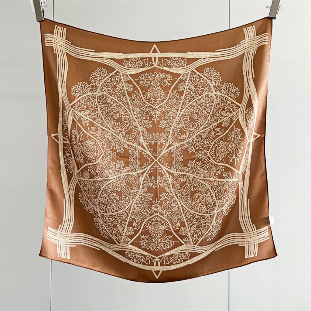 MaraSilk Pure Mulberry Silk Scarf - Square Crepe Satin MS89 25" x 25" MS8903