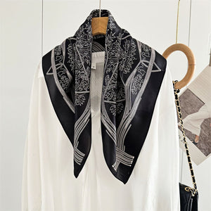 MaraSilk Pure Mulberry Silk Scarf - Square Crepe Satin MS89