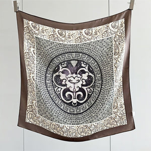 MaraSilk Pure Mulberry Silk Scarf - Square Crepe Satin MS89 25" x 25" MS8904