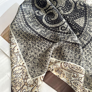 MaraSilk Pure Mulberry Silk Scarf - Square Crepe Satin MS89