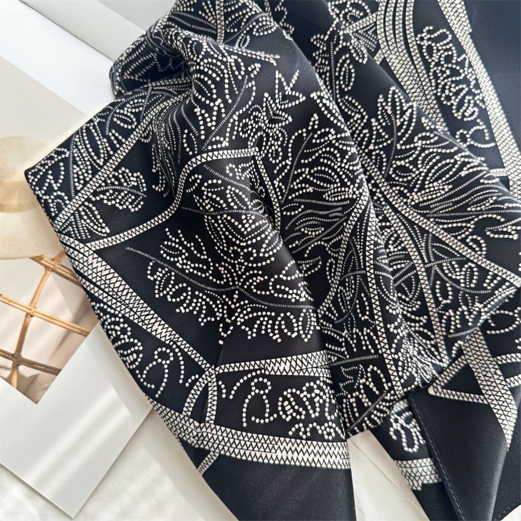 MaraSilk Pure Mulberry Silk Scarf - Square Crepe Satin MS89