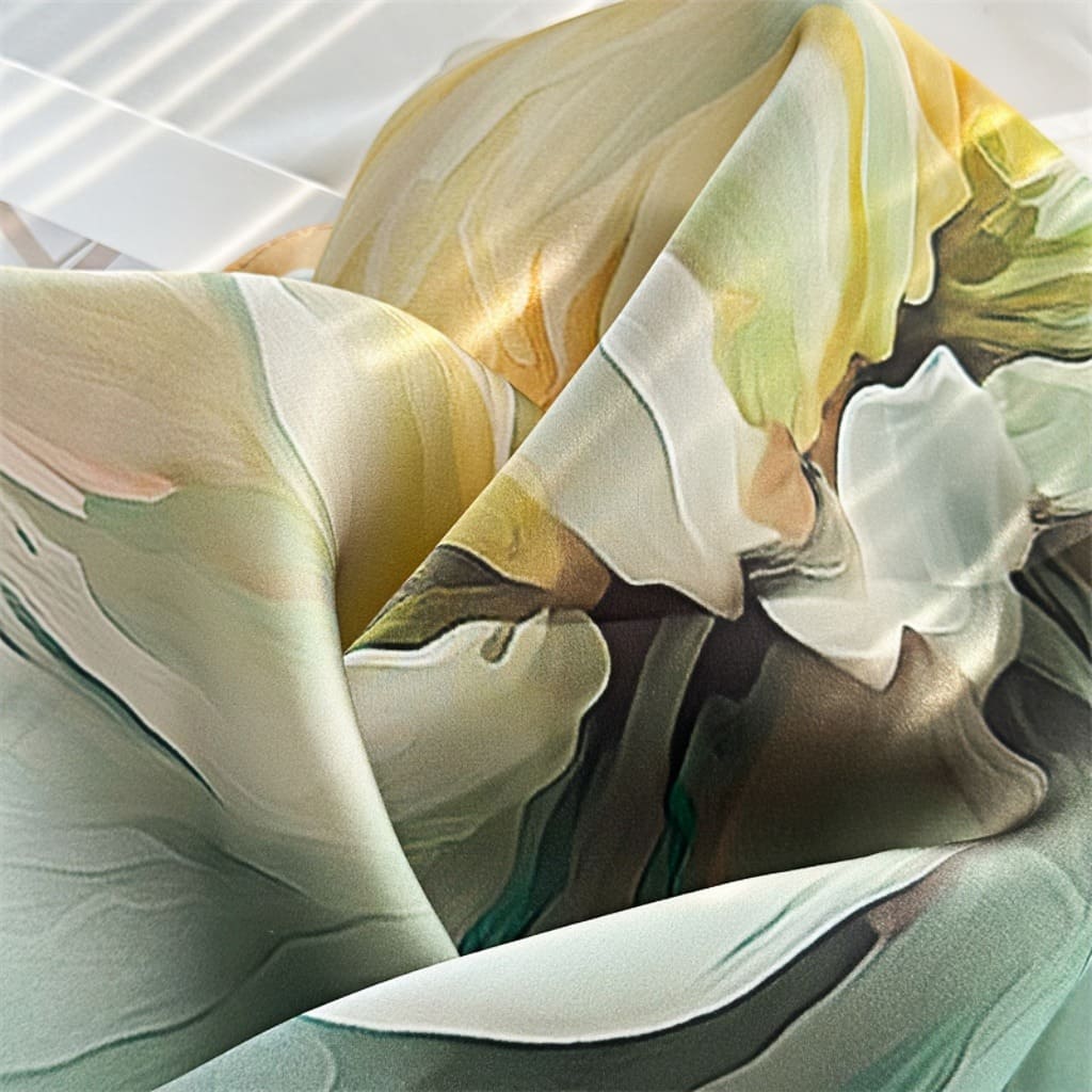 MaraSilk Pure Mulberry Silk Scarf - Square Crepe Satin MS90