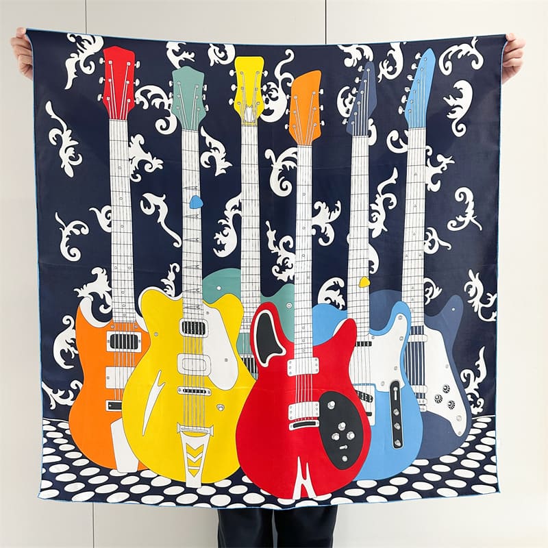 MaraSilk Pure Mulberry Silk Scarf - Square Crepe Satin MS929