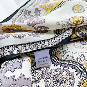 MaraSilk Pure Mulberry Silk Scarf - Square Crepe Satin MS93