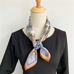 MaraSilk Pure Mulberry Silk Scarf - Square Crepe Satin MS93