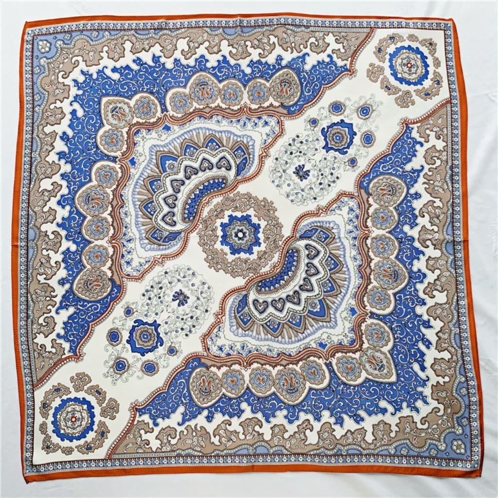 MaraSilk Pure Mulberry Silk Scarf - Square Crepe Satin MS93 25" x 25" MS9302