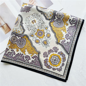 MaraSilk Pure Mulberry Silk Scarf - Square Crepe Satin MS93