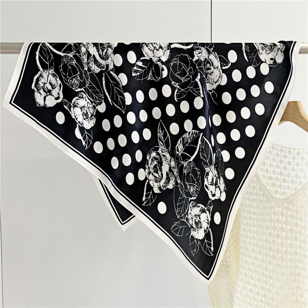 MaraSilk Pure Mulberry Silk Scarf - Square Crepe Satin MS94 25" x 25" MS9401