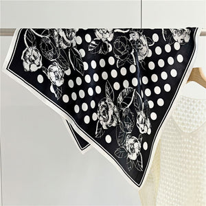 MaraSilk Pure Mulberry Silk Scarf - Square Crepe Satin MS94 25" x 25" MS9401