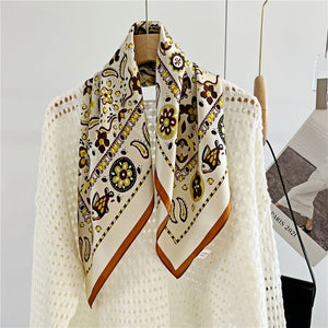 MaraSilk Pure Mulberry Silk Scarf - Square Crepe Satin MS94