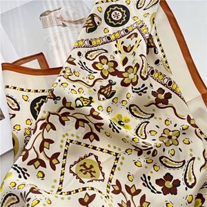 MaraSilk Pure Mulberry Silk Scarf - Square Crepe Satin MS94