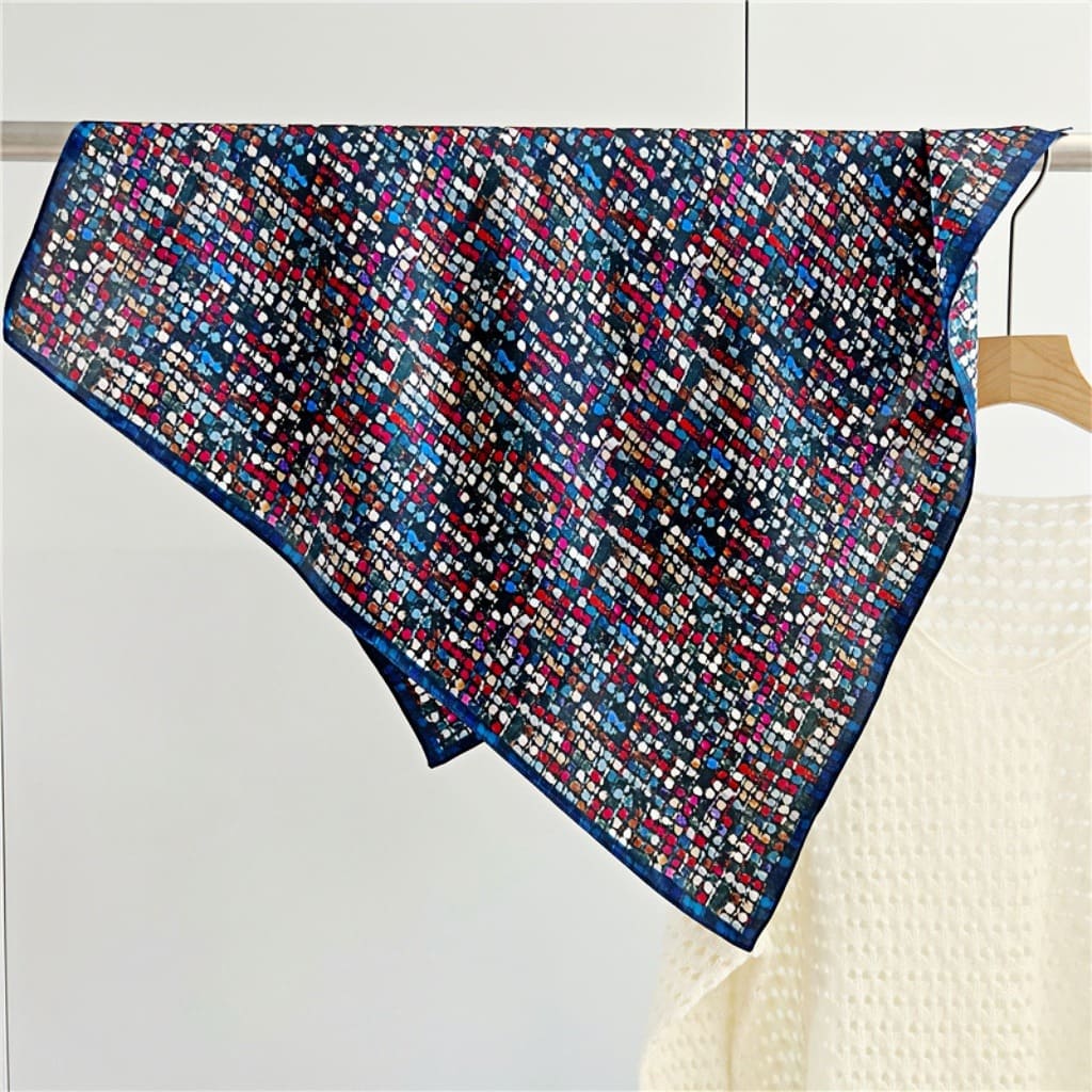 MaraSilk Pure Mulberry Silk Scarf - Square Crepe Satin MS94 25" x 25" MS9406