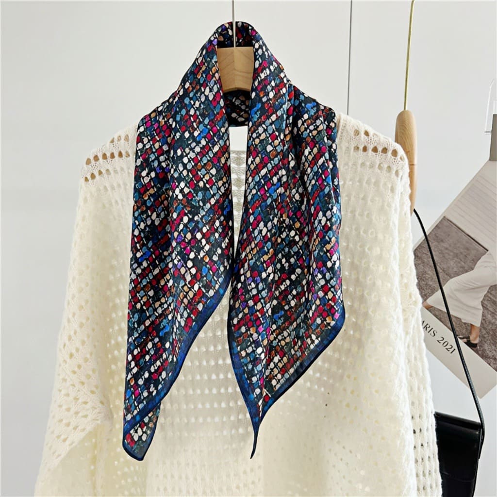 MaraSilk Pure Mulberry Silk Scarf - Square Crepe Satin MS94