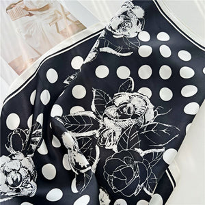 MaraSilk Pure Mulberry Silk Scarf - Square Crepe Satin MS94