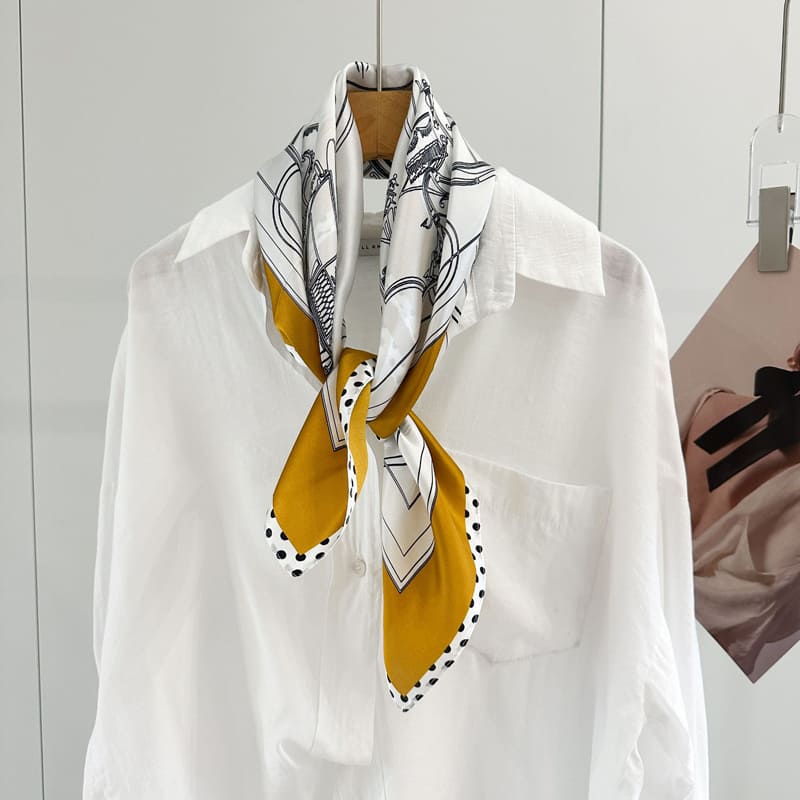 MaraSilk Pure Mulberry Silk Scarf - Square Crepe Satin MS945 25" x 25" MS94501