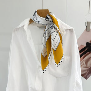 MaraSilk Pure Mulberry Silk Scarf - Square Crepe Satin MS945