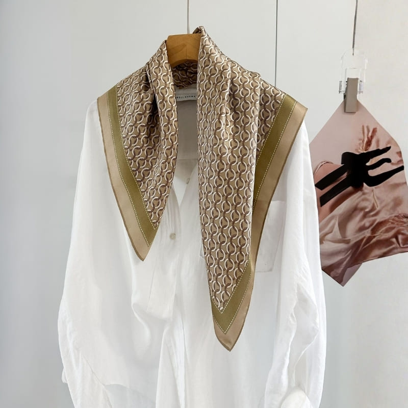 MaraSilk Pure Mulberry Silk Scarf - Square Crepe Satin MS949