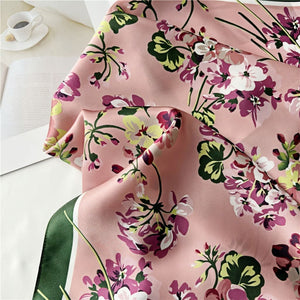 MaraSilk Pure Mulberry Silk Scarf - Square Crepe Satin MS95