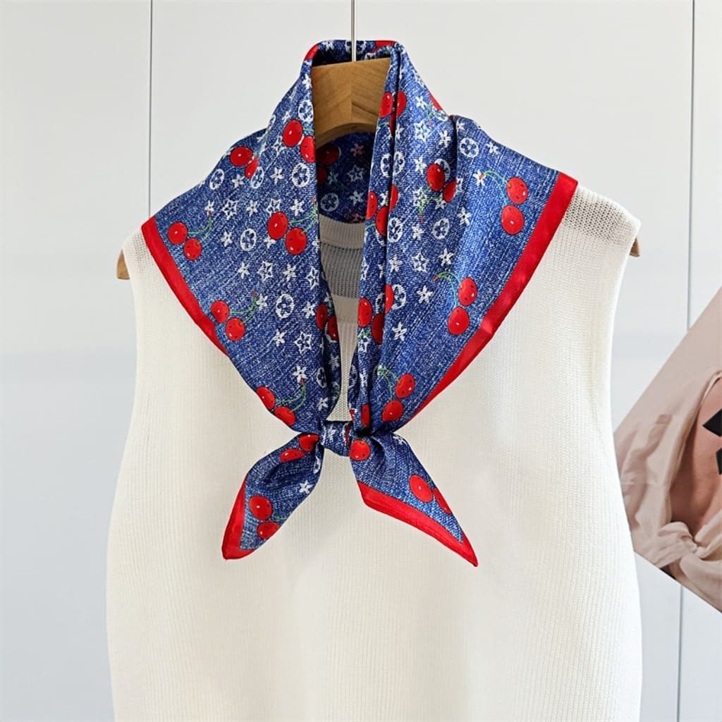 MaraSilk Pure Mulberry Silk Scarf - Square Crepe Satin MS96