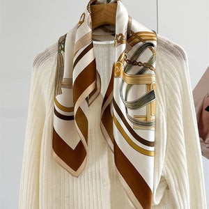 MaraSilk Pure Mulberry Silk Scarf - Square Crepe Satin MS960