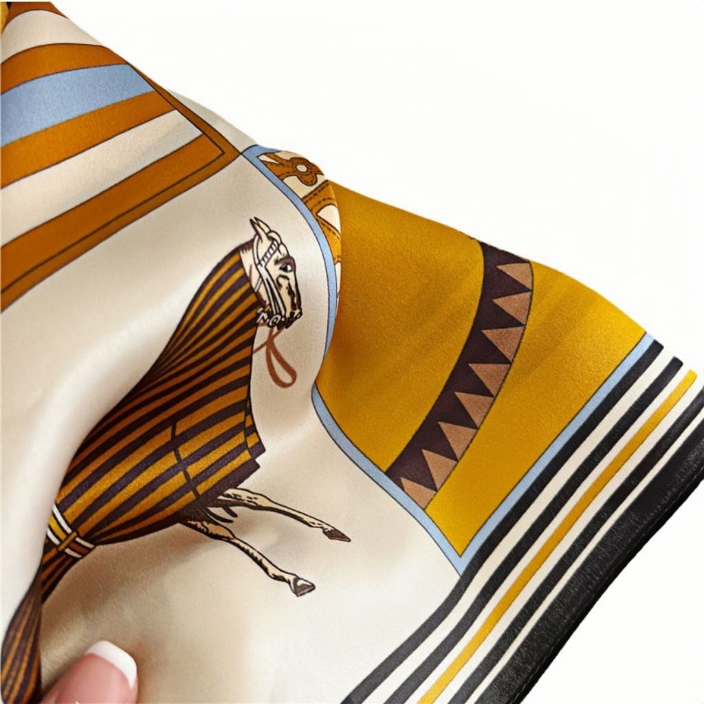 MaraSilk Pure Mulberry Silk Scarf - Square Crepe Satin MS97