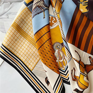 MaraSilk Pure Mulberry Silk Scarf - Square Crepe Satin MS97