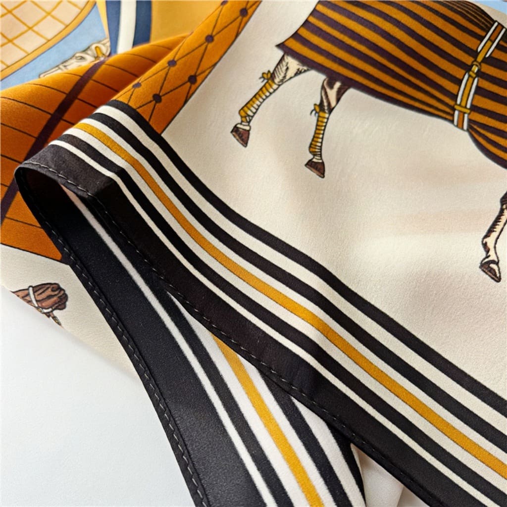 MaraSilk Pure Mulberry Silk Scarf - Square Crepe Satin MS97