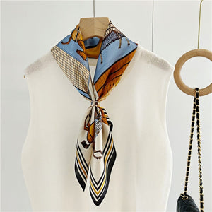 MaraSilk Pure Mulberry Silk Scarf - Square Crepe Satin MS97