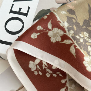 MaraSilk Pure Mulberry Silk Scarf - Square Crepe Satin MS978