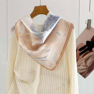 MaraSilk Pure Mulberry Silk Scarf - Square Crepe Satin MS979