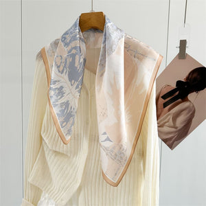 MaraSilk Pure Mulberry Silk Scarf - Square Crepe Satin MS979