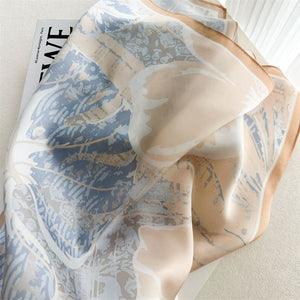 MaraSilk Pure Mulberry Silk Scarf - Square Crepe Satin MS979
