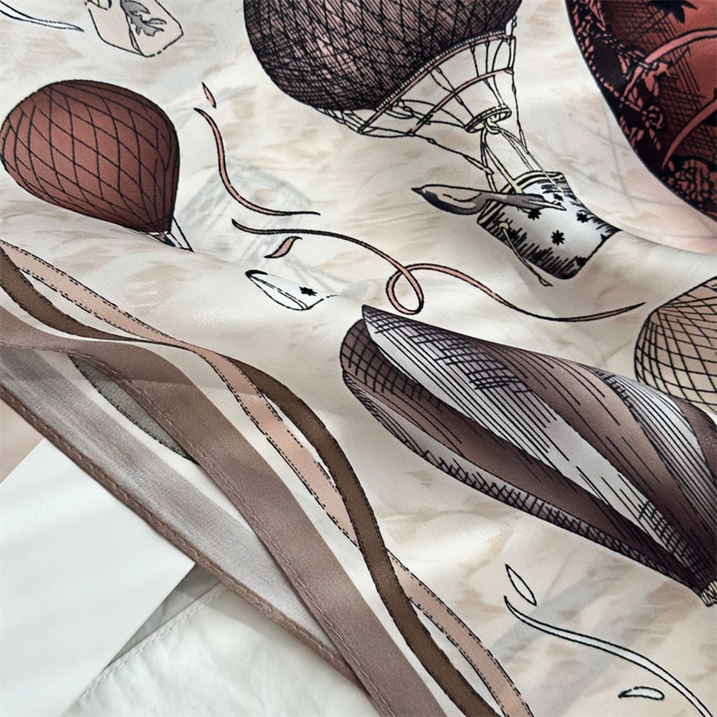 MaraSilk Pure Mulberry Silk Scarf - Square Crepe Satin MS98